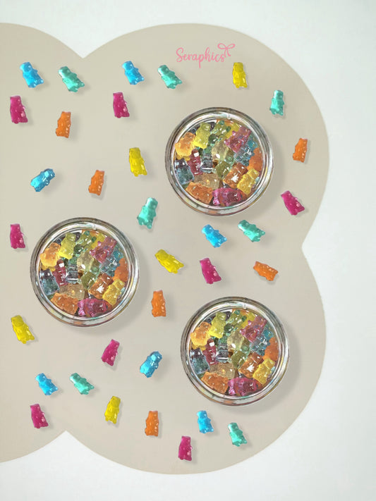 Gummy bears candle jar by Seraphics CA — fruity scented novelty candle Toronto