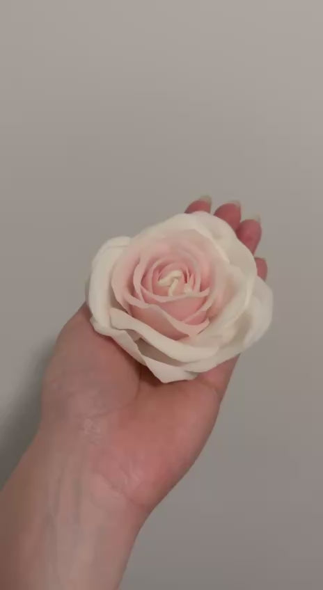 Luxury wax rose candle detail — Seraphics CA Toronto gift candle